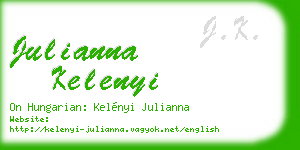 julianna kelenyi business card