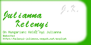 julianna kelenyi business card